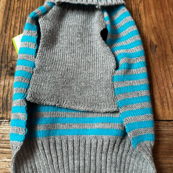 Striped Dog Sweater with Yellow Bone - Picture 2 of 3